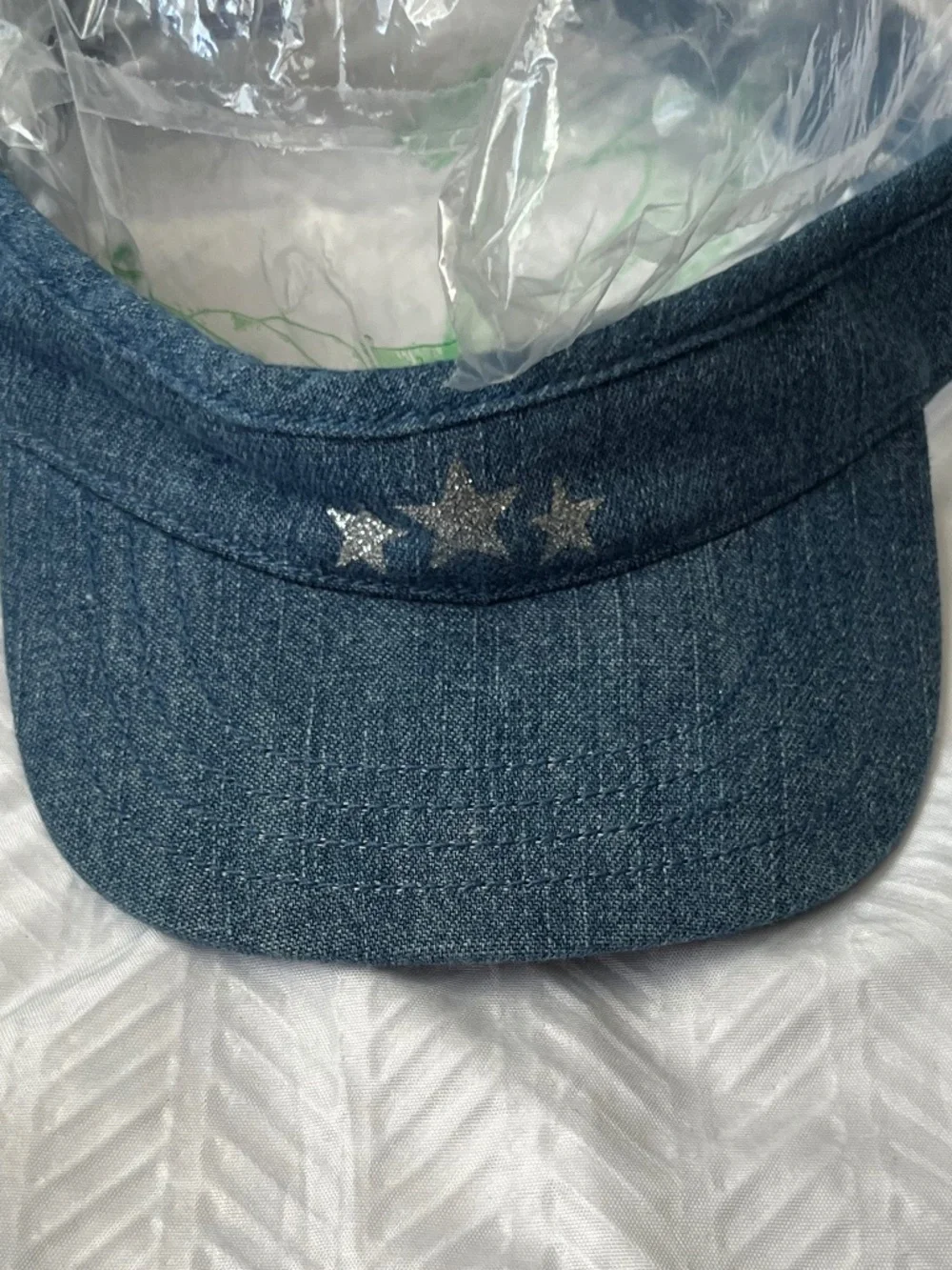 Gymboree 4th Denim Stars visor 18mo -3T Baby Toddler VTG